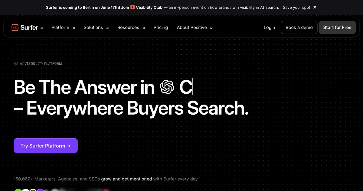 Surfer SEO content optimization editor for bloggers
